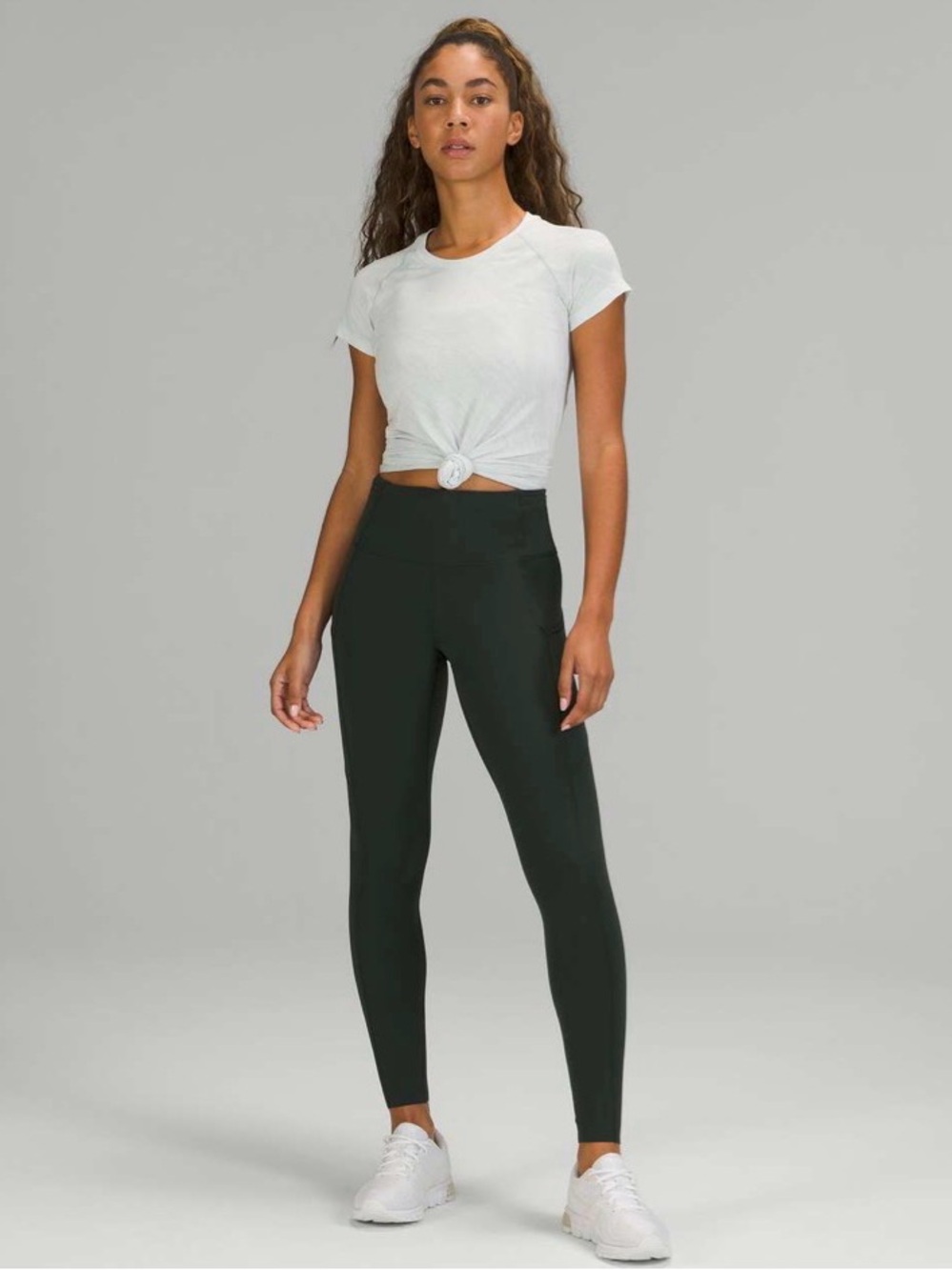 LULULEMON Fast and Free High-Rise Running Tight 28" Rainforest Green Size 4